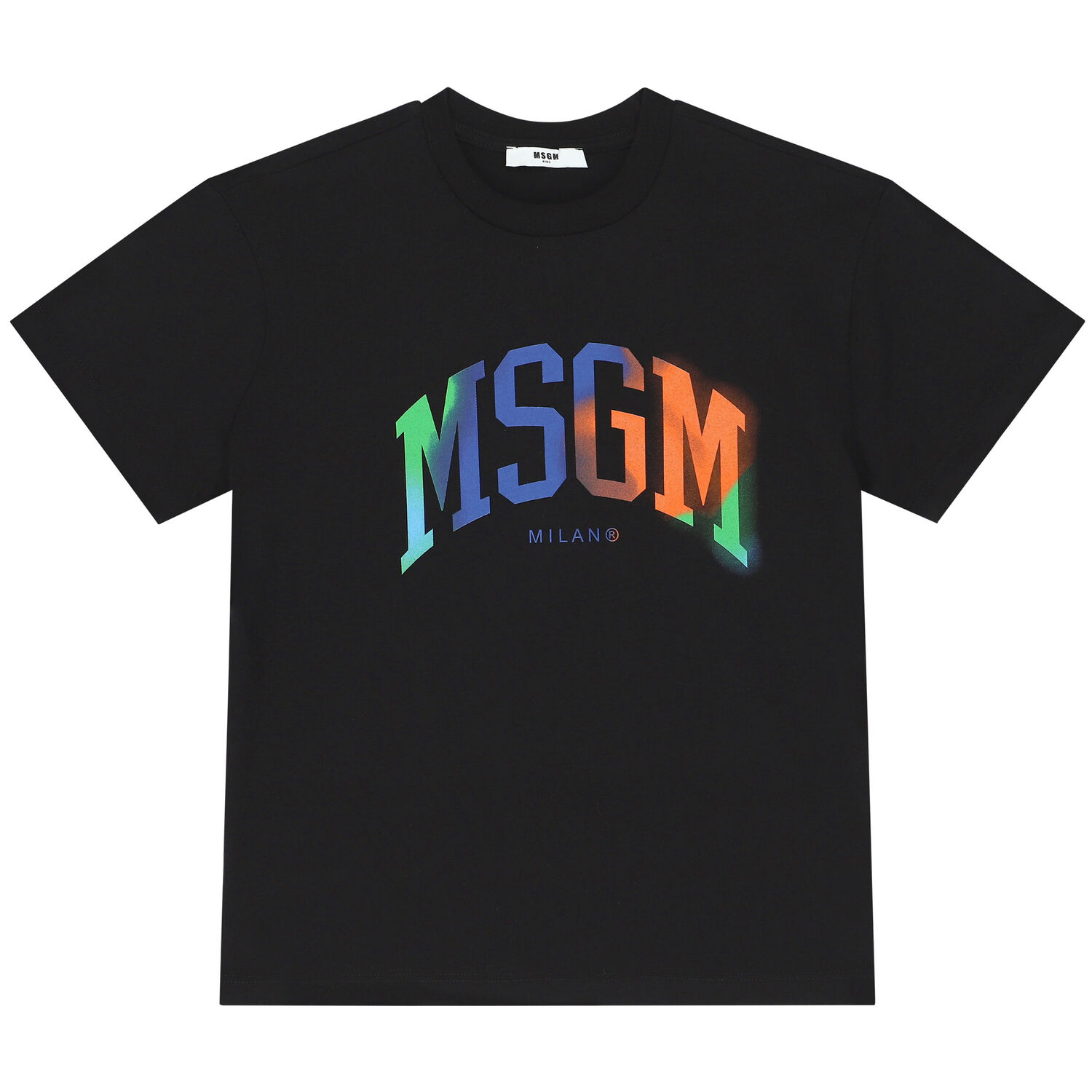 تيشيرت أولاد بالشعار باللون الاسود, 2, hi-res image number null