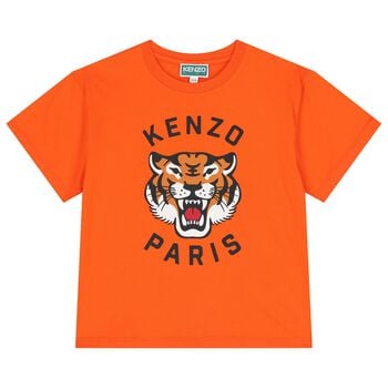 Orange Tiger Logo T-Shirt