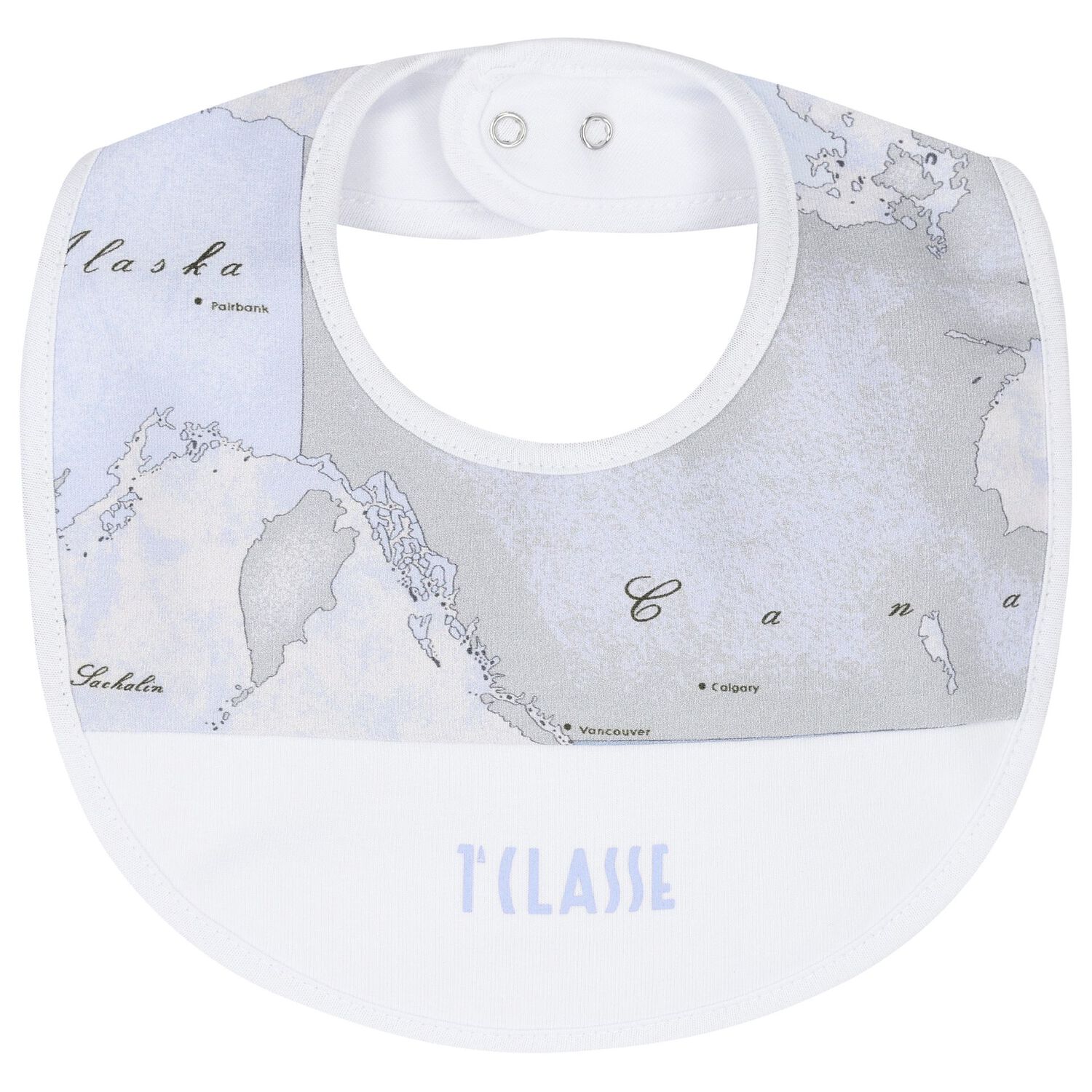 Baby Boys White & Blue Geo Map Babygrow Gift Set, 2, hi-res