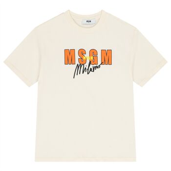 Boys Ivory Logo T-Shirt