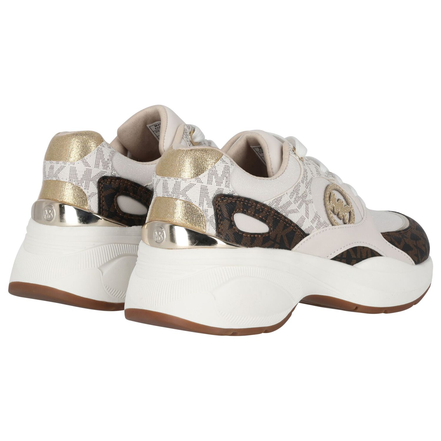 Girls Ivory Logo Trainers, 1, hi-res