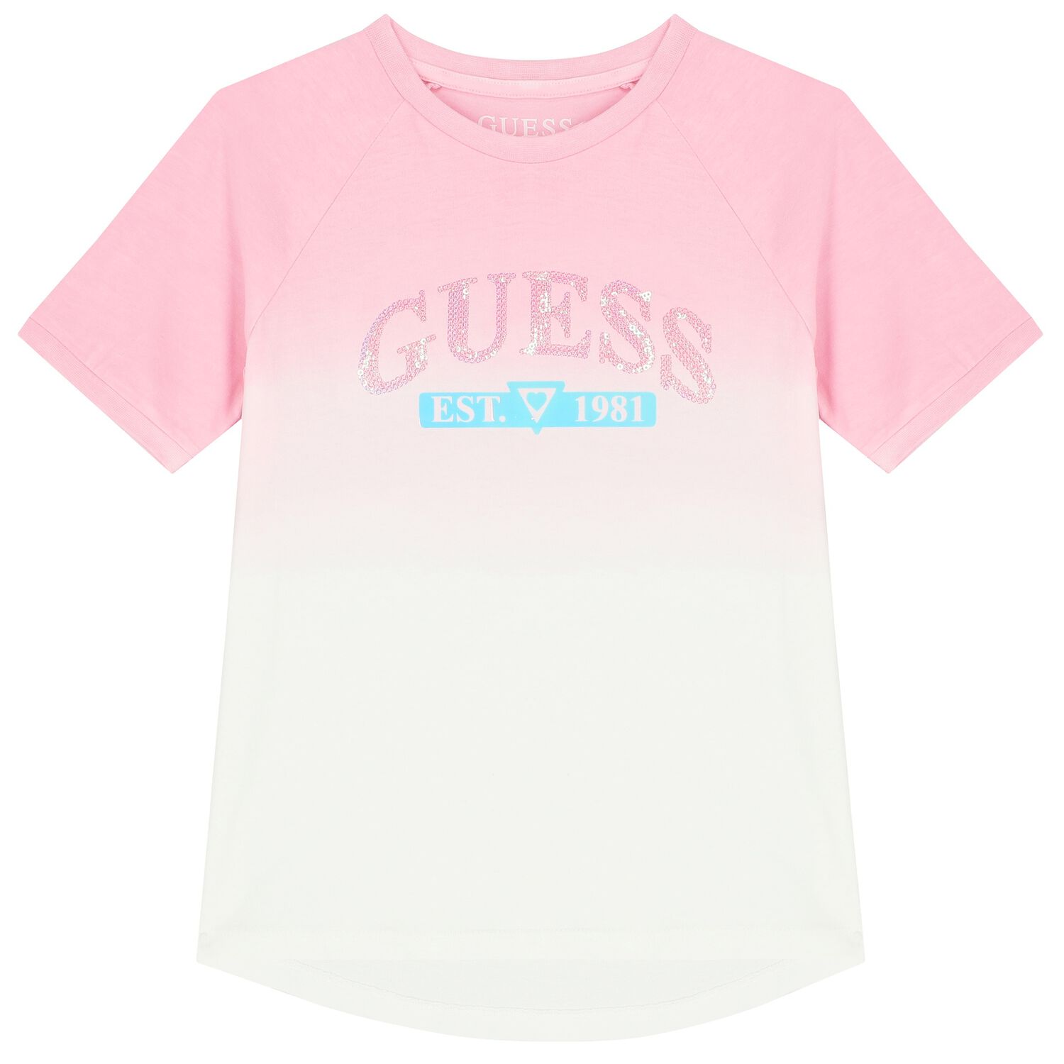Girls Pink & White Logo T-Shirt, 1, hi-res image number null