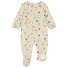 Baby Girls Beige Logo Babygrow, 1, hi-res