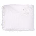 Baby Girls White Blanket, 1, hi-res