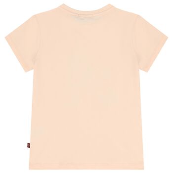 Girls Pink Butterflies Logo T-Shirt
