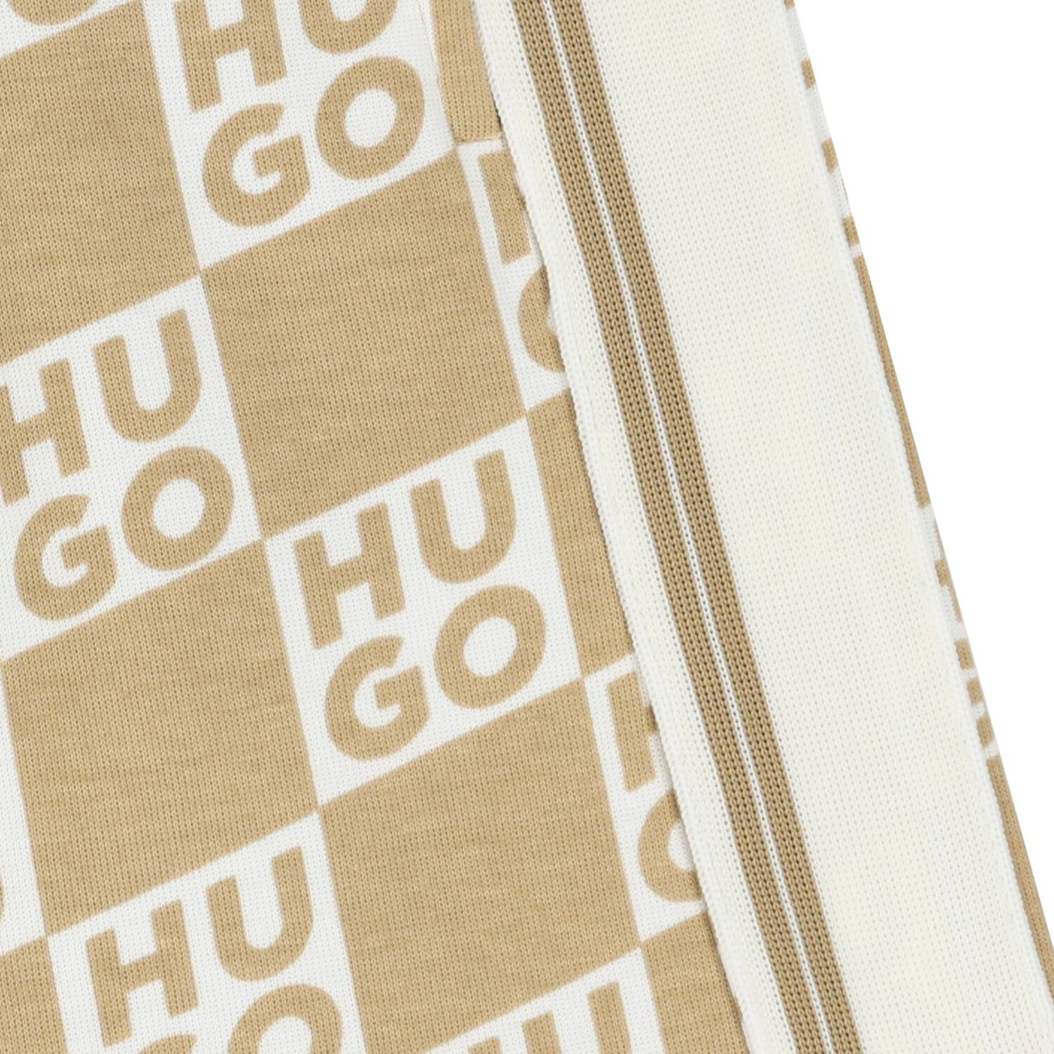 شورت للأولاد باللونين الأزرق الفاتح والأبيض بنقشة مربعات وشعار, 1, hi-res