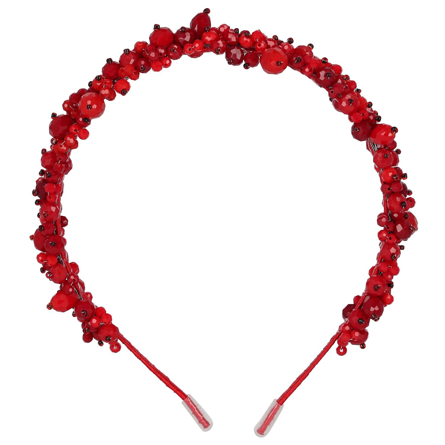 Girls Red Embellished Crystal Headband, 1, hi-res image number null