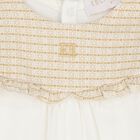 Baby Ivory & Gold Ruffled Babygrow, 1, hi-res