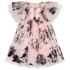 Girls Pink Tulle Darcey Floral Dress, 1, hi-res