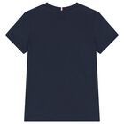 Boys Navy Blue Logo T-Shirt, 1, hi-res