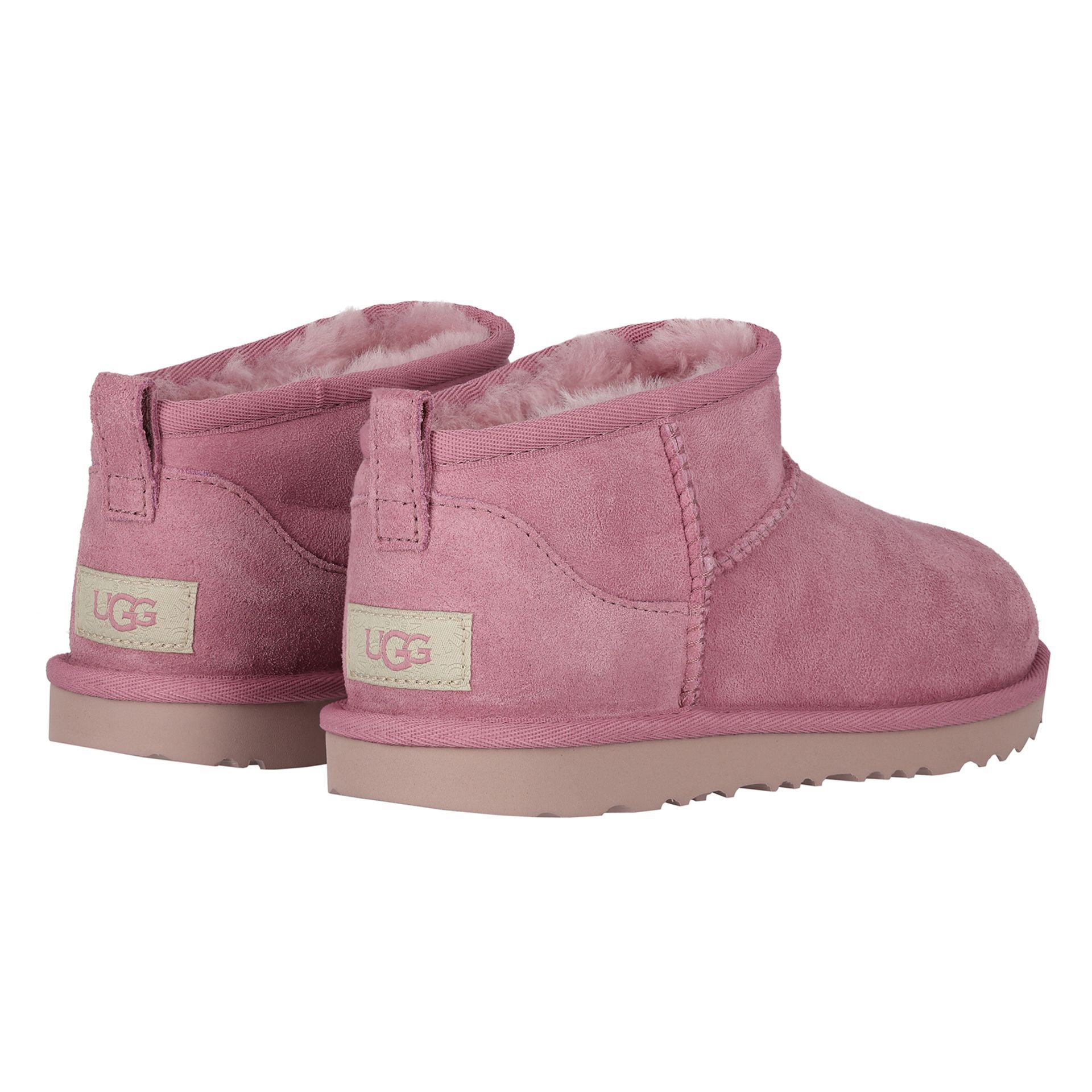 UGG Girls Pink Classic Ultra Mini Suede Boots | Junior
