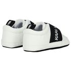 White Logo Baby Pre-Walker Shoes, 1, hi-res