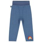 Baby Girls Ivory & Blue Tracksuit, 1, hi-res