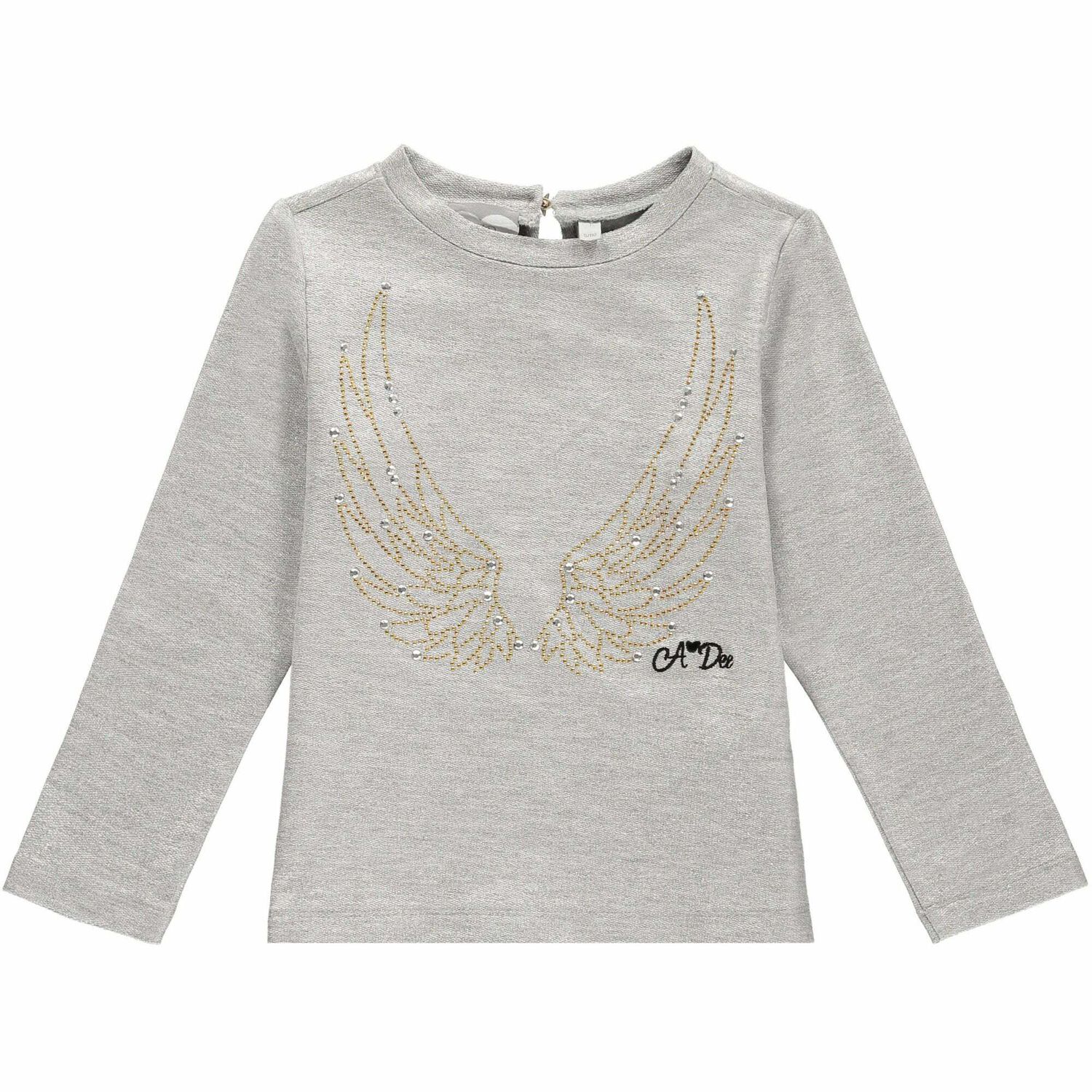 Girls Silver & White Two-Piece Dress, 1, hi-res image number null