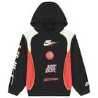 Boys Black & Red Logo Hooded Top, 2, hi-res