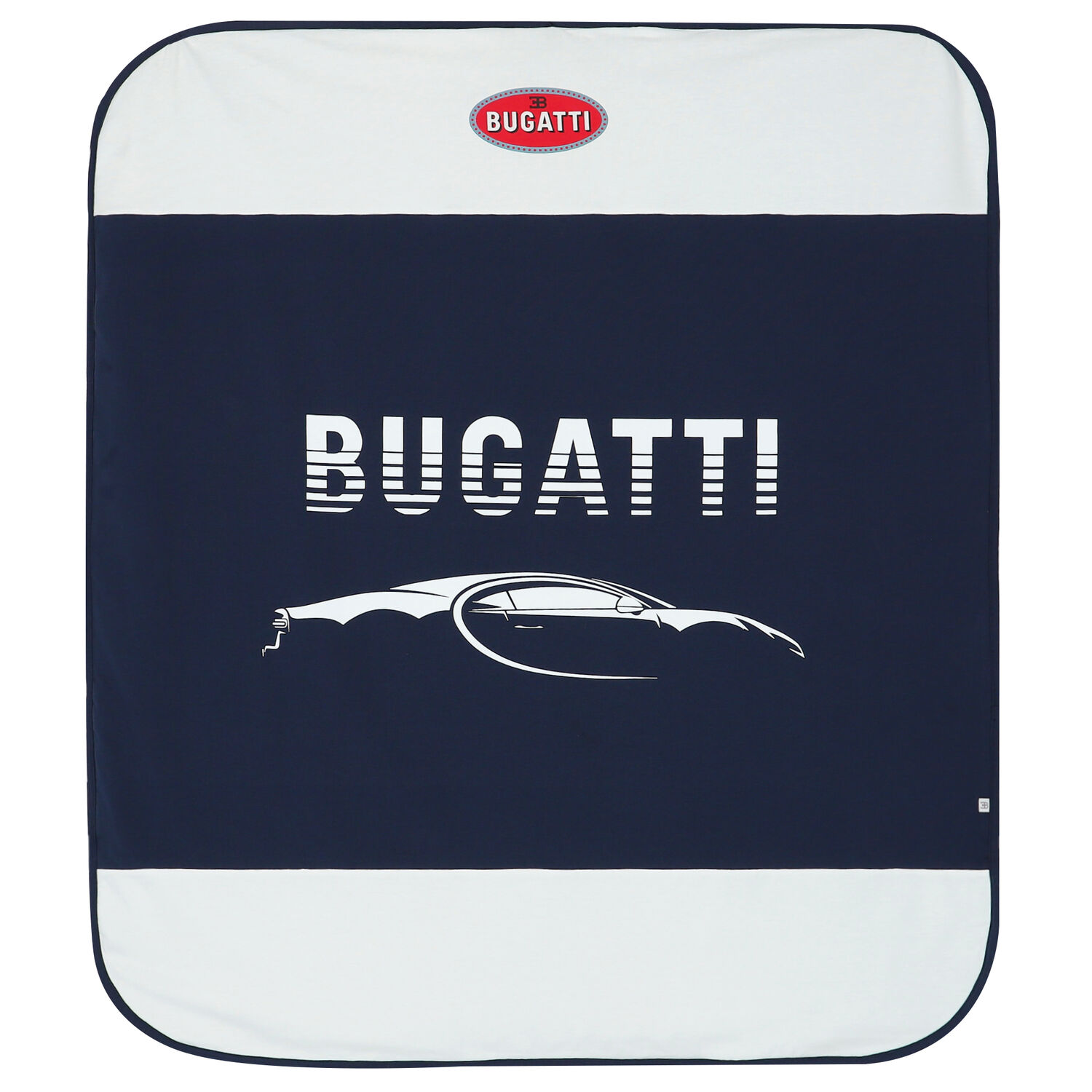 بطانية بالشعار باللون الكحلى والابيض للاولاد, 1, hi-res image number null