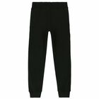 Boys Black Logo Joggers, 1, hi-res