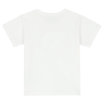 Baby Boys White Teddy T-Shirt