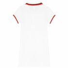 Girls White Logo Polo Dress, 1, hi-res
