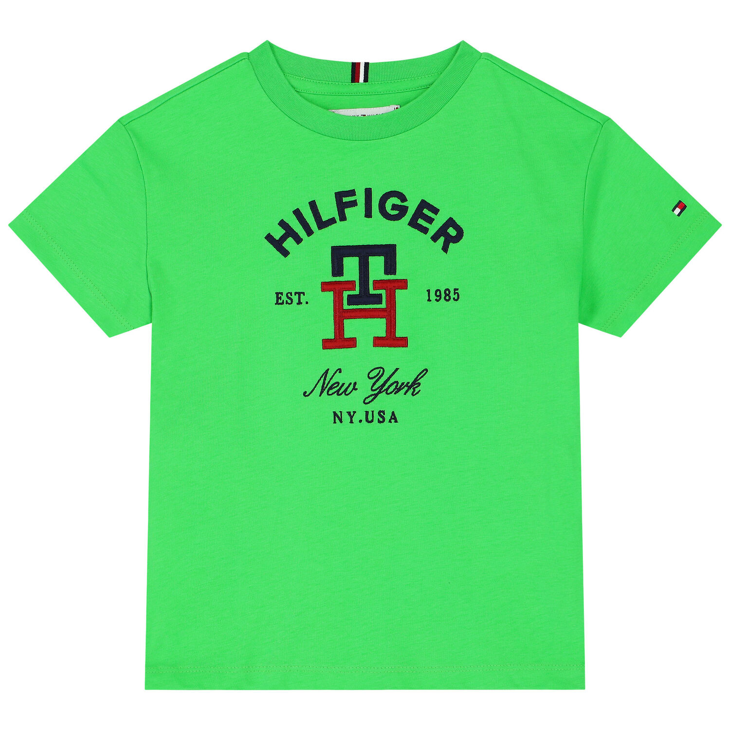 Boys Green Logo T-Shirt, 1, hi-res