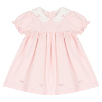 Baby Girls Pink & White Floral Dress