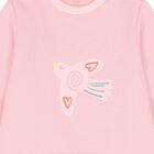 Younger Girls Pink Bird Logo Sweatshirt, 1, hi-res