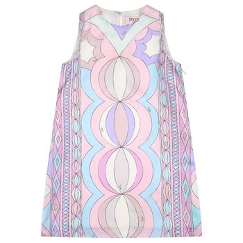 Girls Pink & Blue Iride Dress