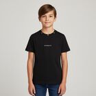 Boys Black Logo T-Shirt, 1, hi-res