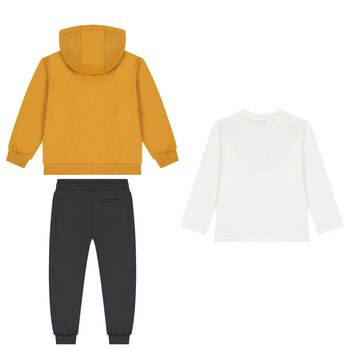 Boys Yellow Tracksuit Set (3 Piece)