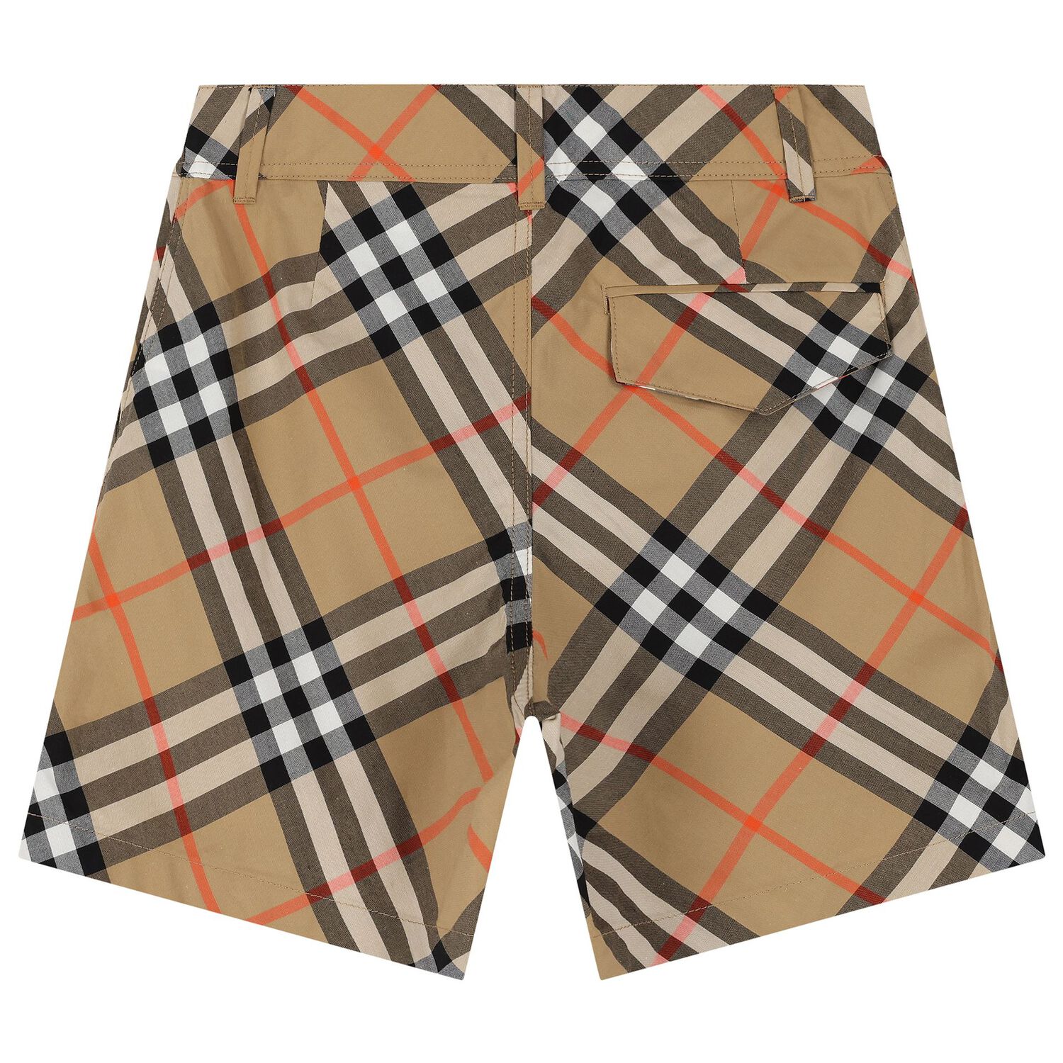 Boys Beige Check Shorts, 1, hi-res image number null