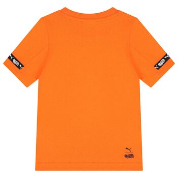 Boys Orange Hot Wheels Graphic T-Shirt