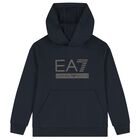 Boys Navy Blue Logo Tracksuit, 4, hi-res