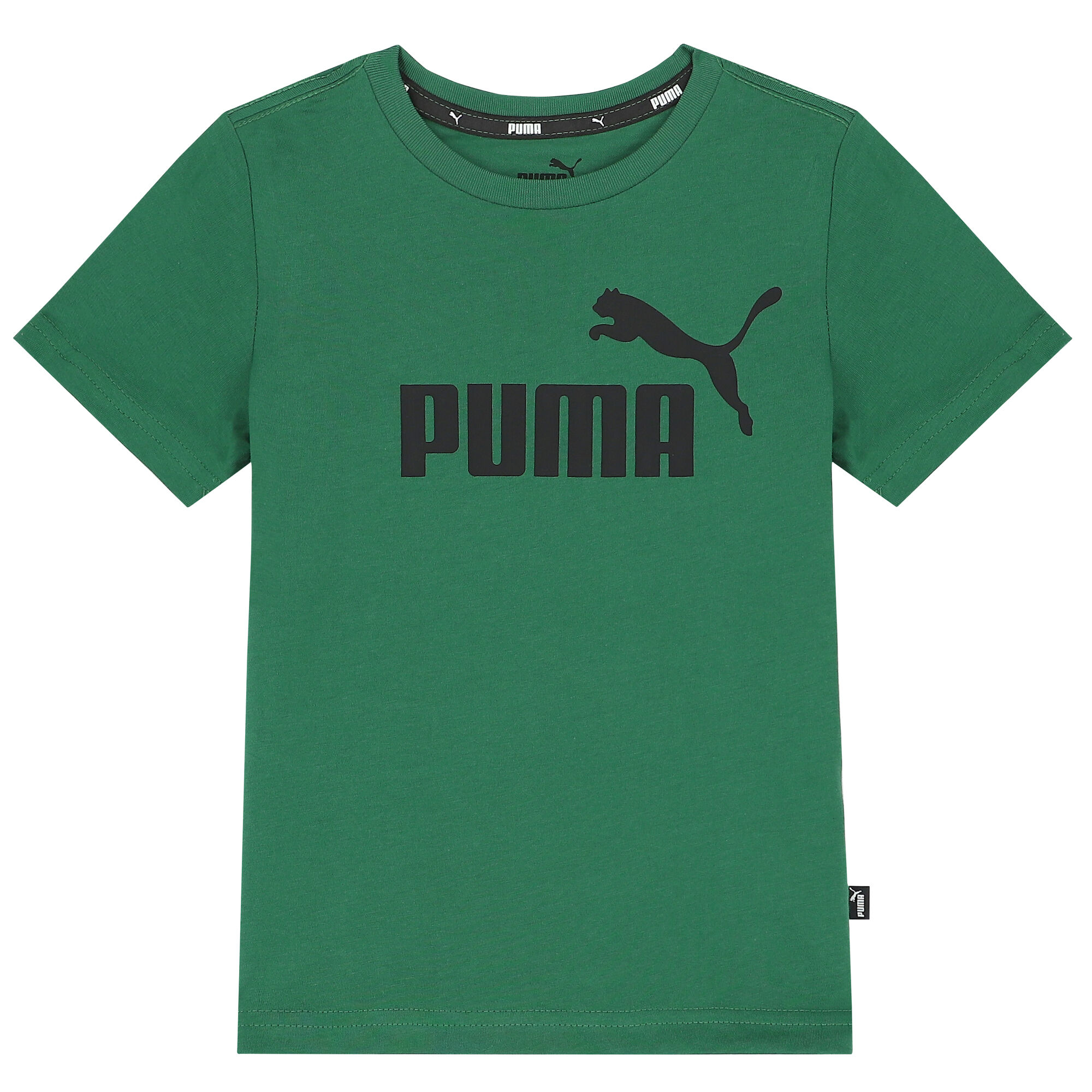 Puma Boys Green Logo T Shirt Junior Couture