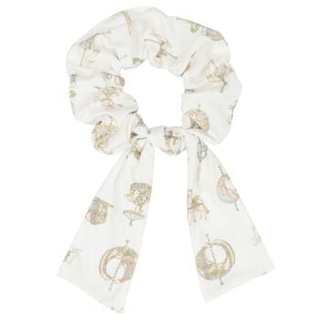 Girls Ivory Carousel Scrunchie