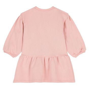 Younger Girls Pink Tiger Logo Dress