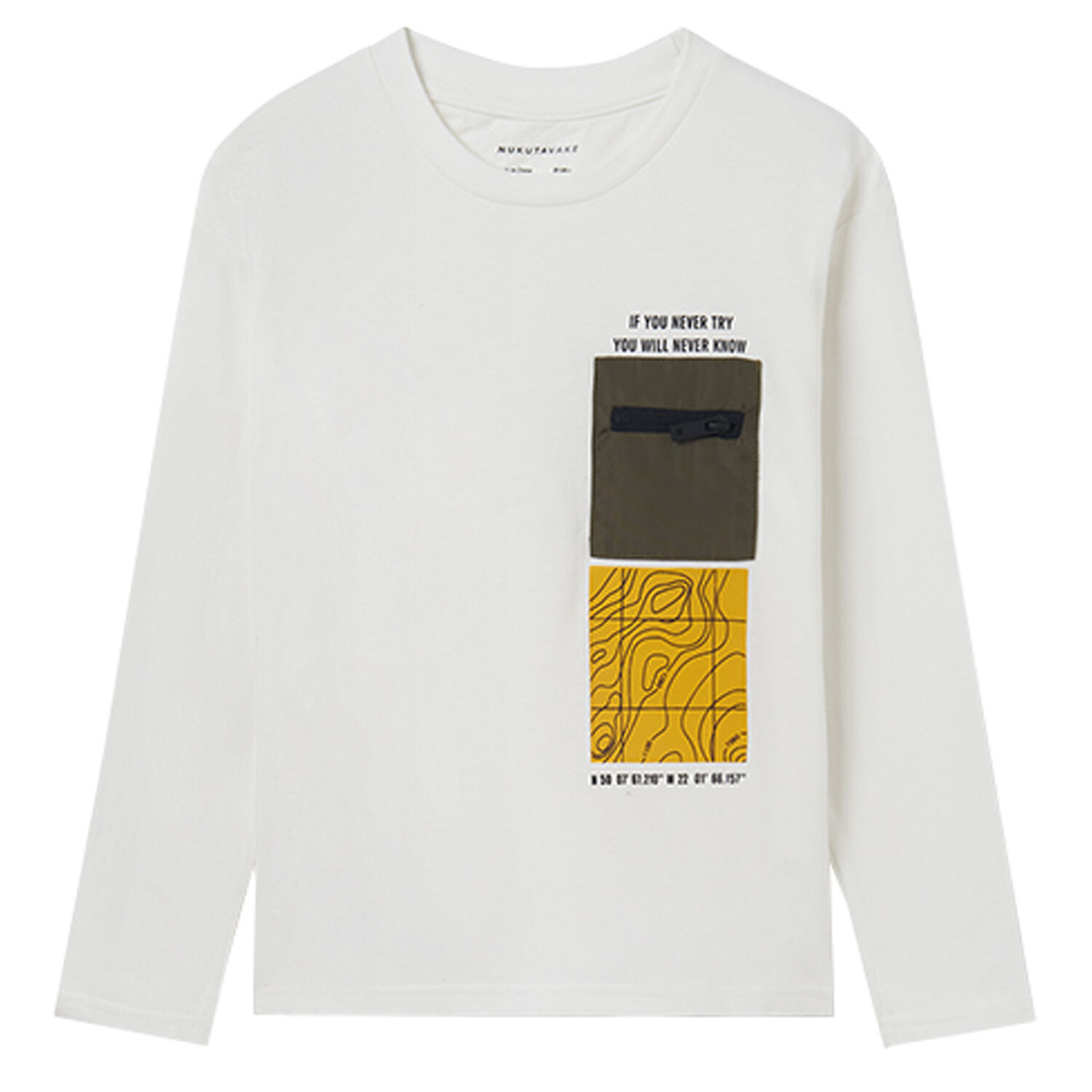 Boys Ivory Long Sleeve Top, 2, hi-res image number null
