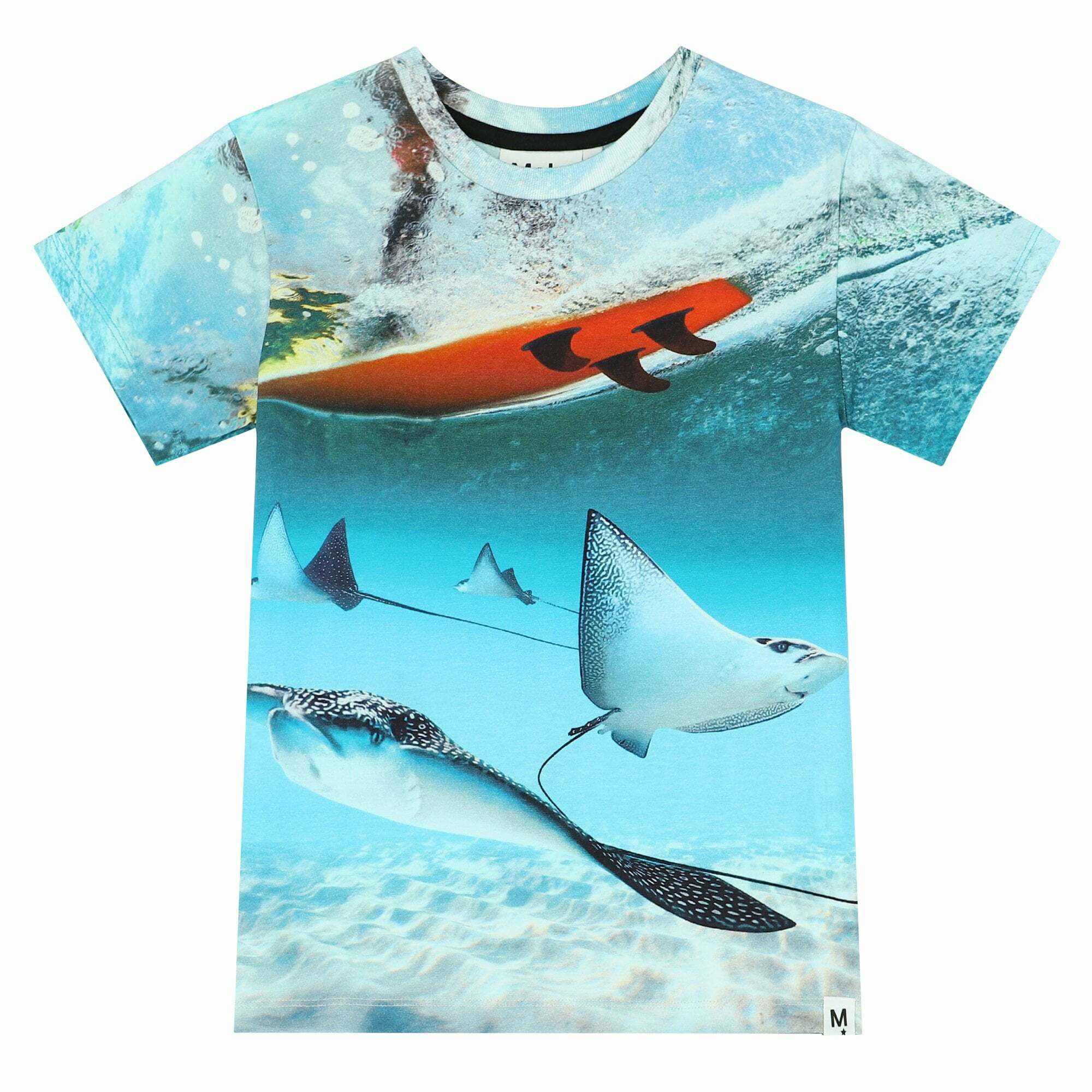MOLO Boys Blue Sting Ray T Shirt Junior Couture