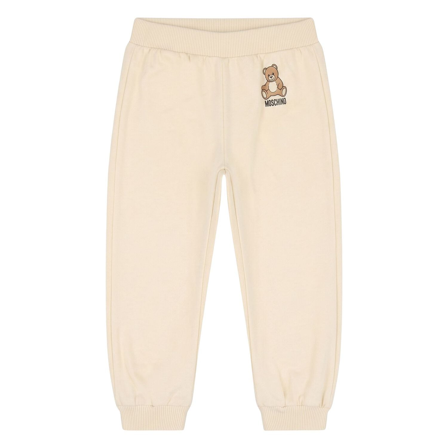 Younger Beige Teddy Bear Logo Tracksuit, 2, hi-res