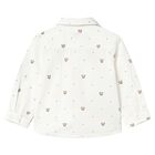 Younger Boys White Teddy Bear Shirt, 1, hi-res