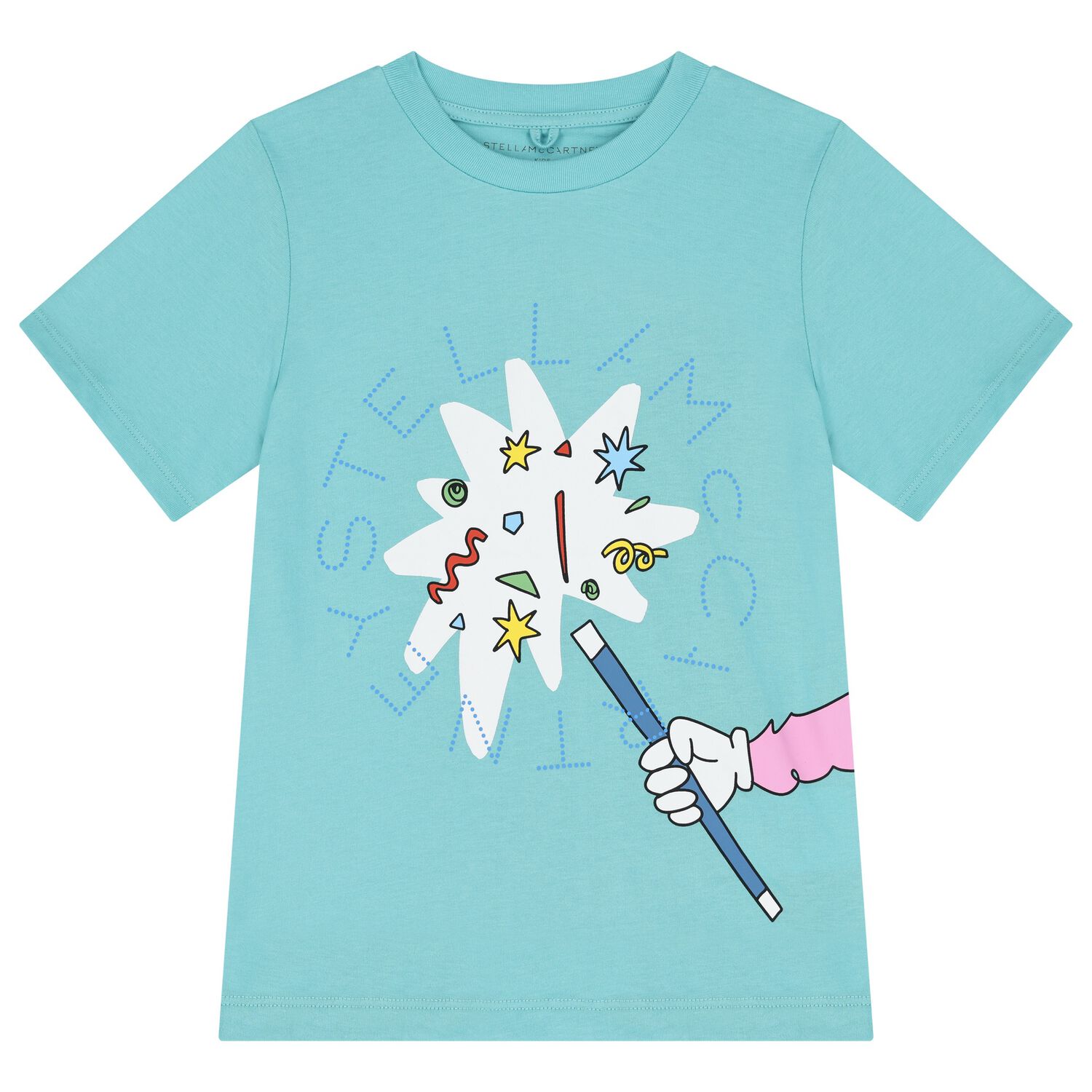 Boys Aqua Blue Magic Wand T-Shirt, 1, hi-res image number null