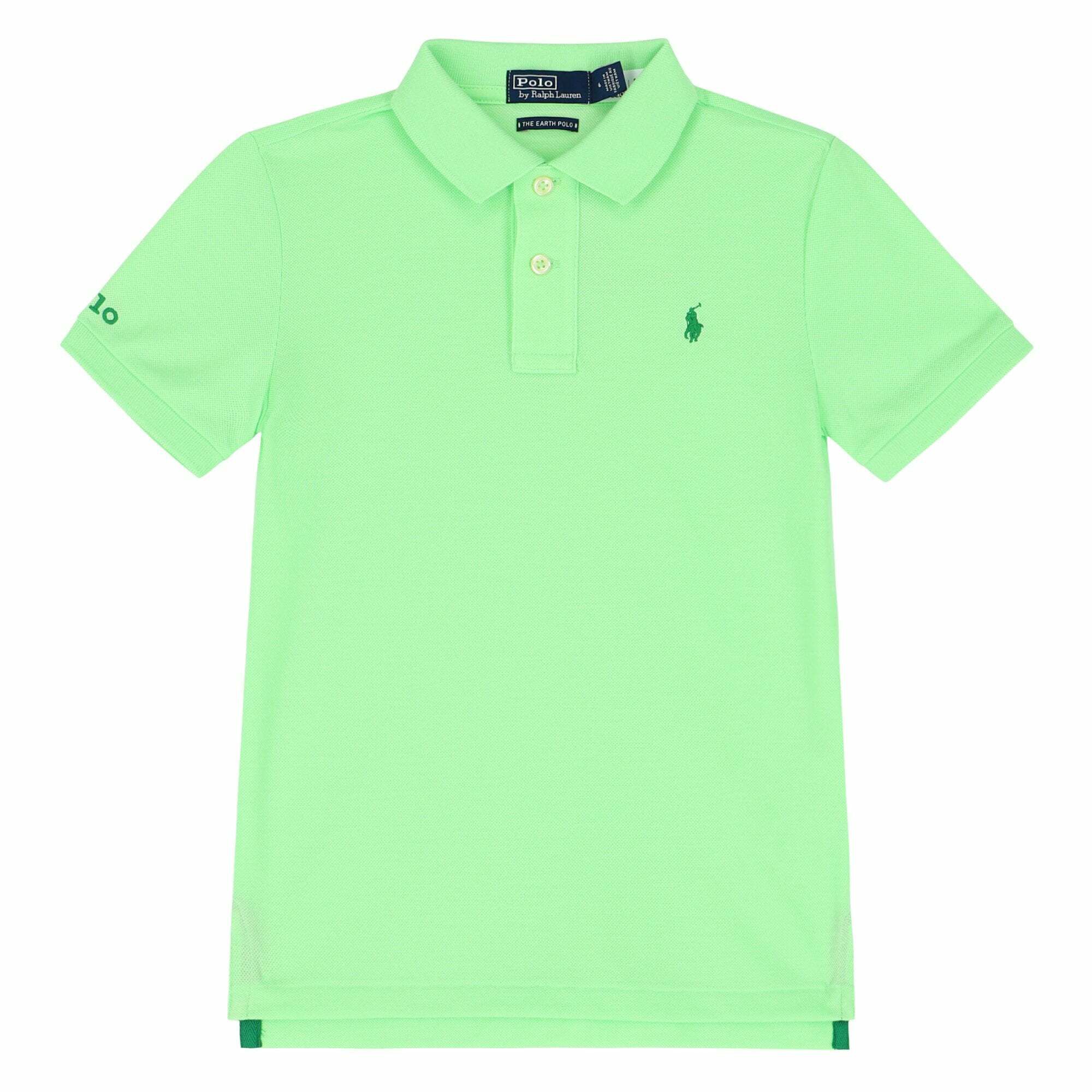 Childrens green top polo shirts