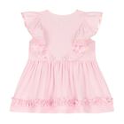 Baby Girls Pink Ruffle Dress, 2, hi-res