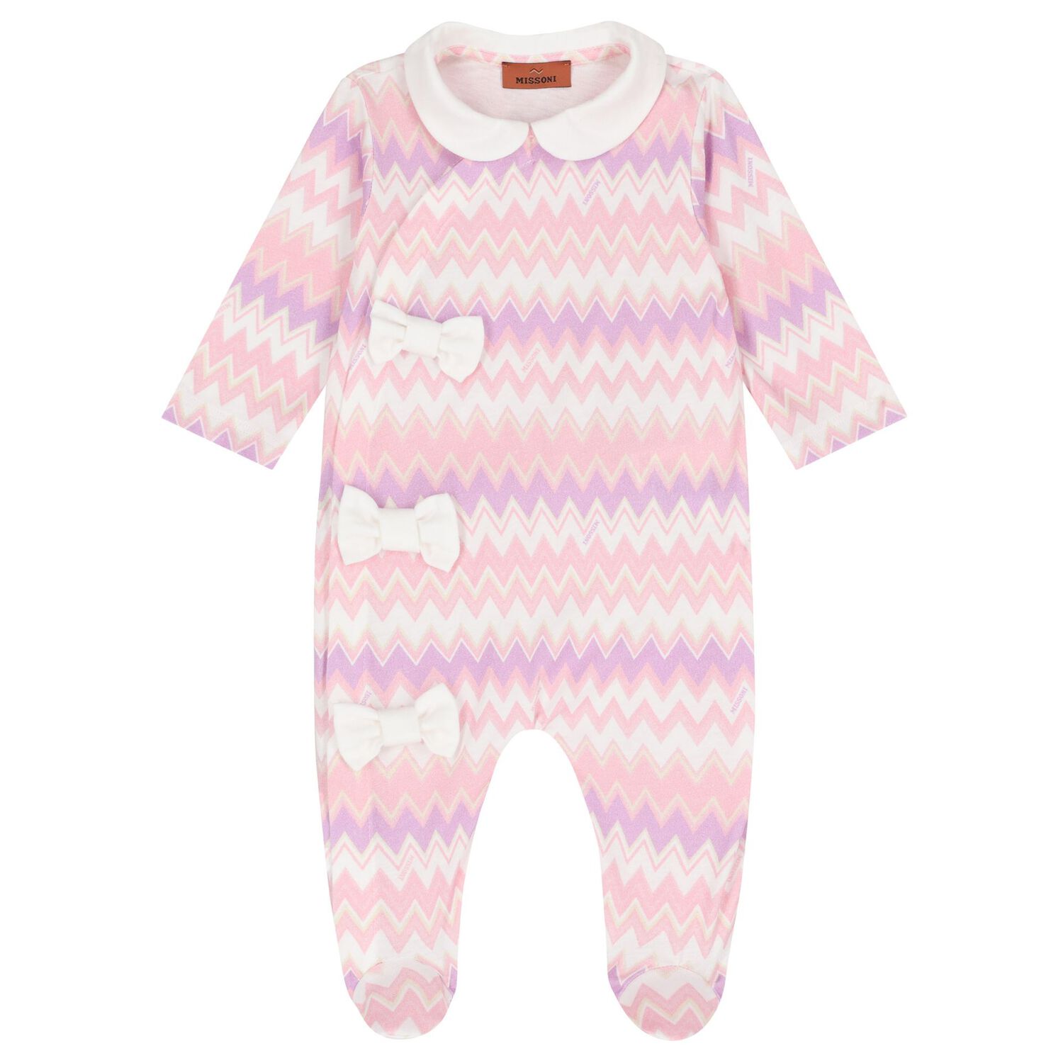 Baby Girls Pink Zigzag Babygrow Gift Set, 1, hi-res