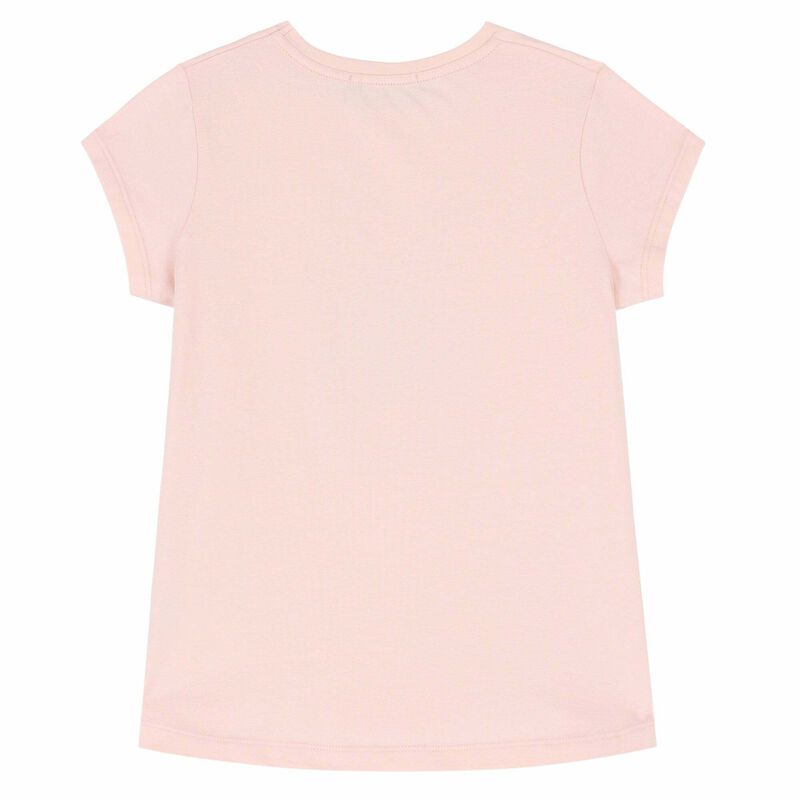 Girls Pink Teddy Bear T-Shirt, 2, hi-res image number null