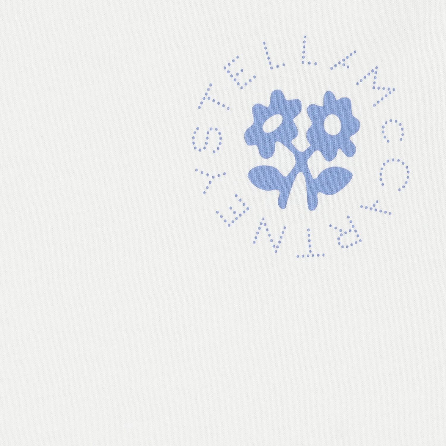 Girls White Logo T-Shirt, 1, hi-res