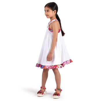 Girls White Fontane Dress