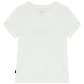 Girls White Logo T-Shirt