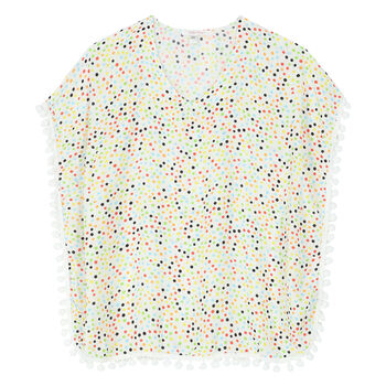 Girls Multi-Colored Dot Kaftan