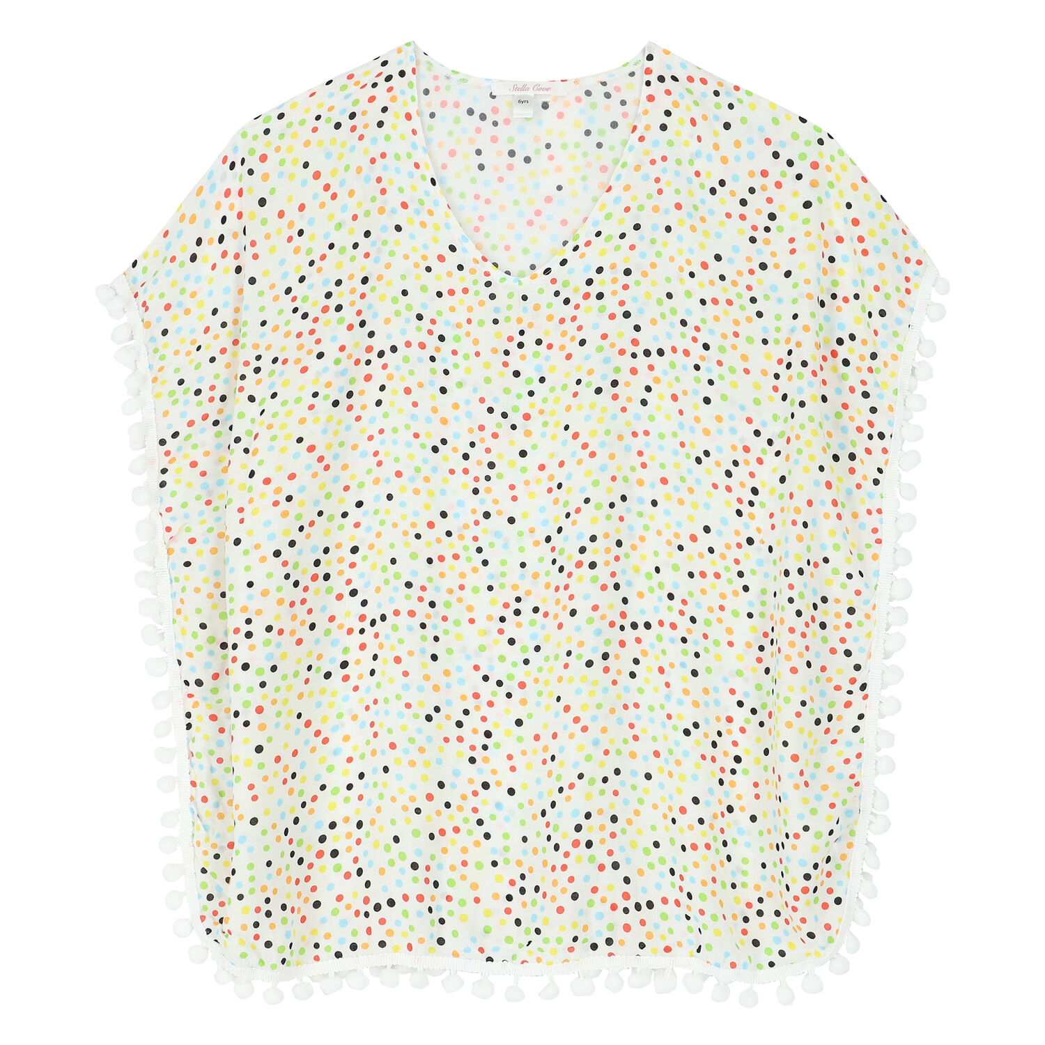 Girls Multi-Colored Dot Kaftan, 1, hi-res image number null