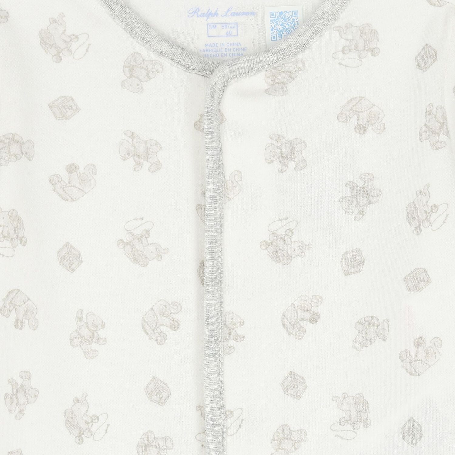 أفرول بشعار تيدي باللون الأبيض, 1, hi-res